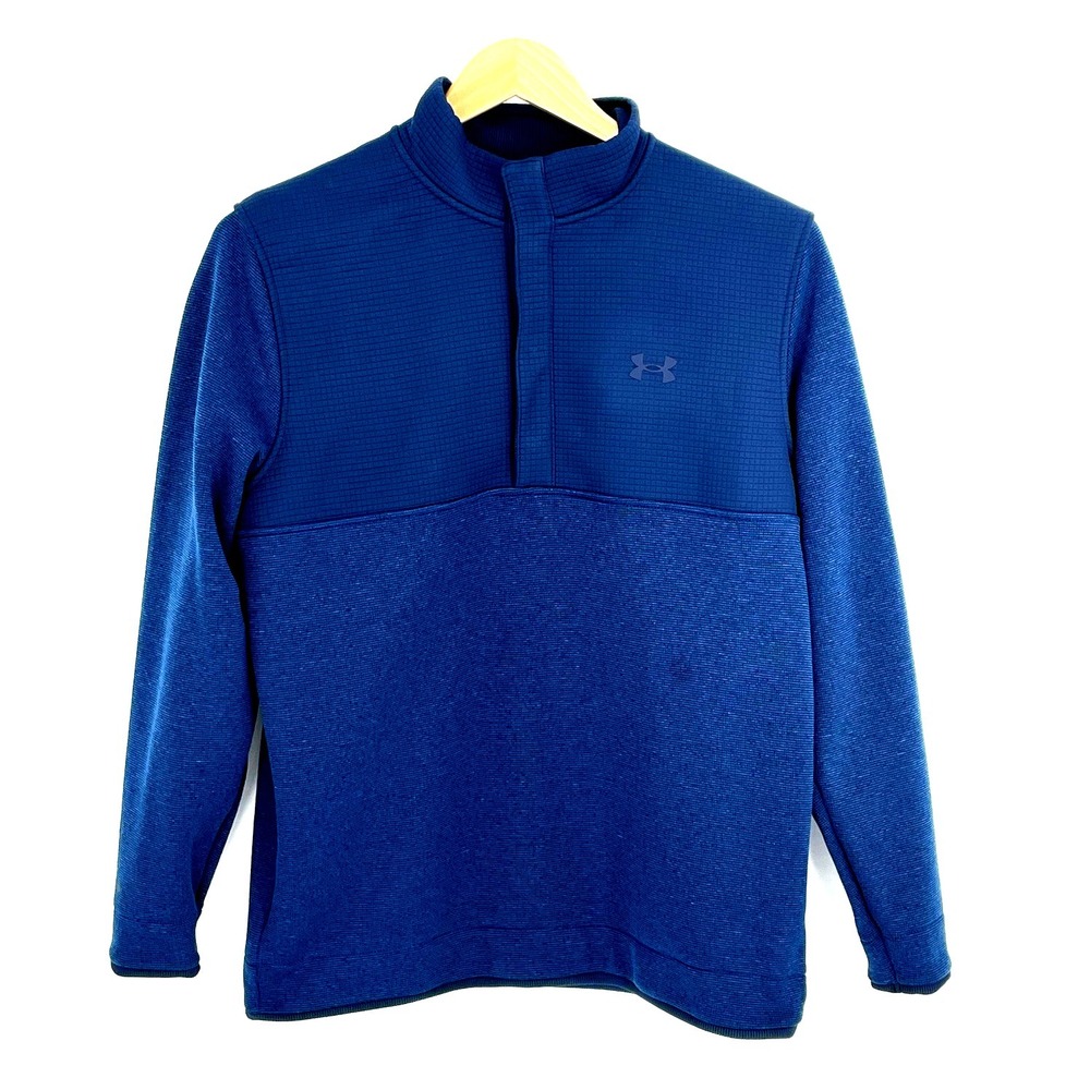Under Armour Golf Jacket Mens L Loose‎ Fit 1/4 Snap Pullover Coldgear Outdoors